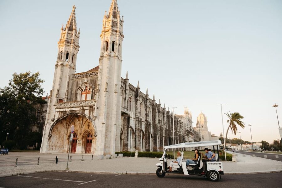 Belém: Private City Tour by Eco Tuk Tuk - Belém Tower beside the Tagus