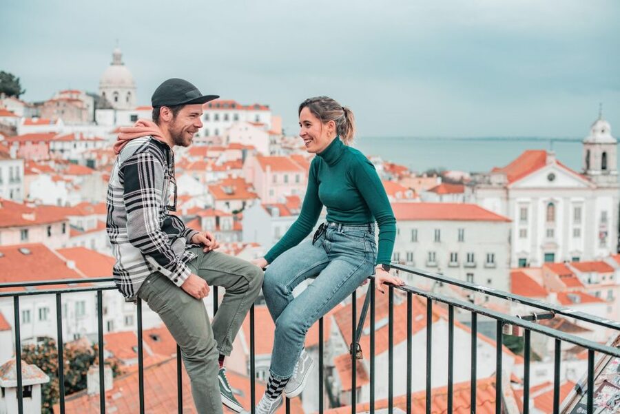 Discover Lisbon: Tuk Tuk Tour - Entering Alfama and visiting Lisbon Cathedral