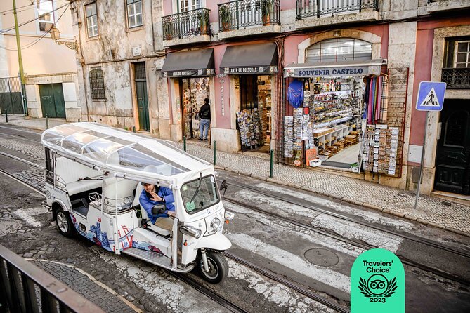 Expert Lisbon Tour with Local Guide in Private Eco Tuk Tuk - From Cais do Sodré to Chiado and Bairro Alto