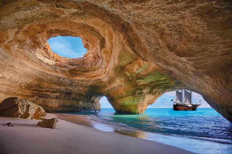 From Lisbon: Algarve, Benagil Sea Cave & Lagos Full-Day Tour - Algar Seco and the Walk to Boneca Cave