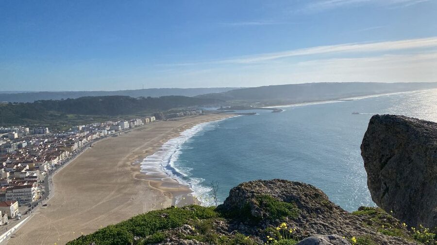 From Lisbon: Fátima, Batalha, Nazaré, and Obidos Tour by Van - Nazaré: salt air and the world-famous wave coast