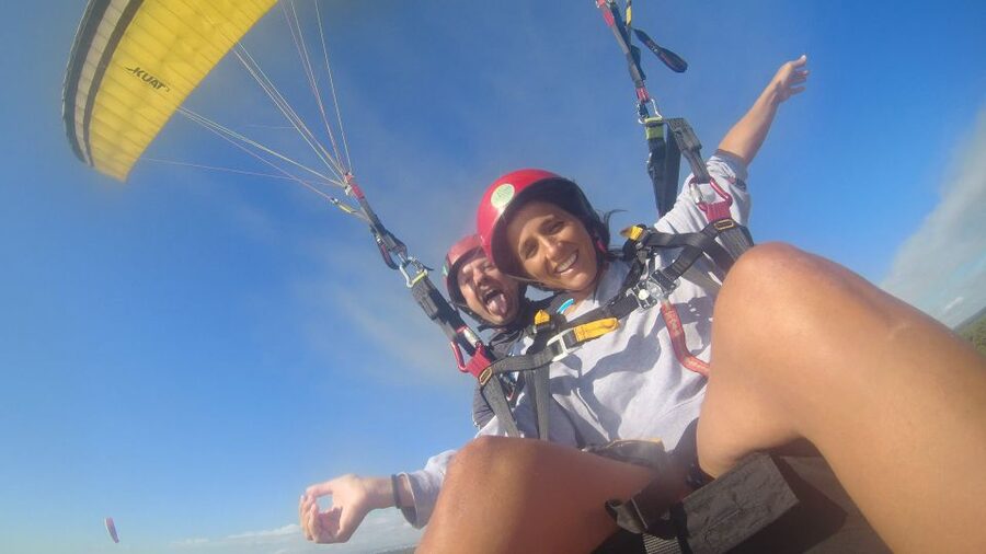 From Lisbon: Paragliding Flight with Transfers - The safety briefing and takeoff