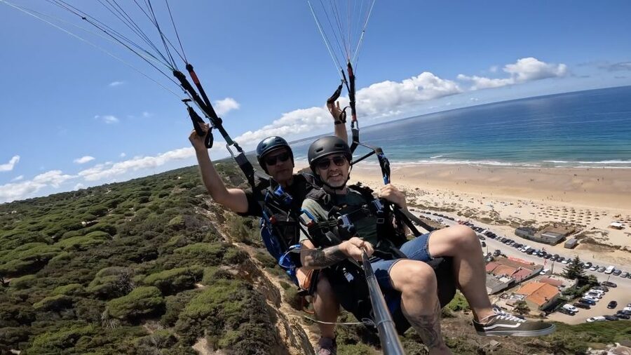 From Lisbon: Paragliding Tandem Flight - Twenty minutes above cliffs, beaches, and ocean