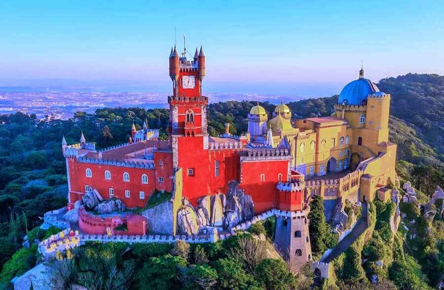 From Lisbon: Sintra, Cabo da Roca, & Cascais. Full-Day Trip - Pena Palace, where Sintra gets theatrical