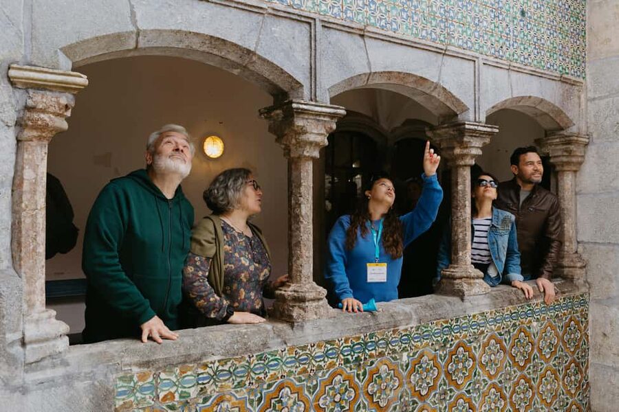 From Lisbon: Sintra, Regaleira and Pena Palace Guided Tour - Pena Palace brings the fairy-tale finish