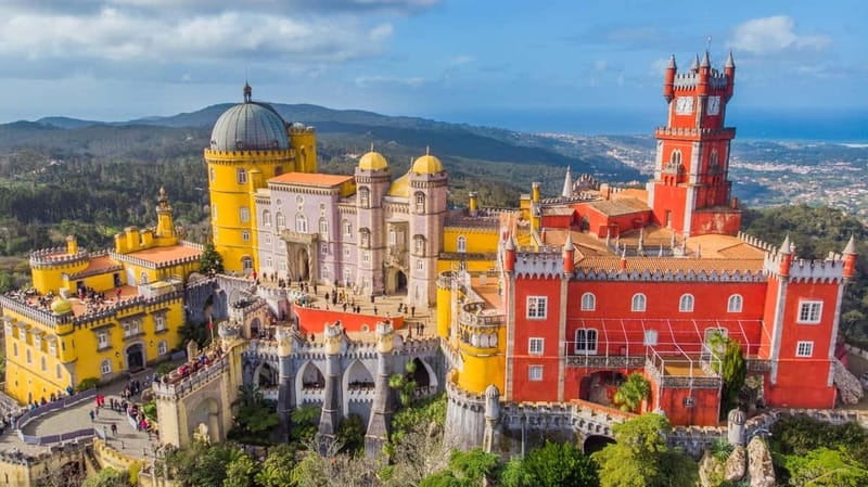 From Lisbon: Sintra Sights, Cabo da Roca, & Cascais Day Trip - Pena Palace: colorful, theatrical, and busy