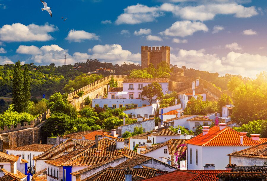From Lisbon: Tour to Óbidos and Nazaré - Medieval Village, Sour Cherry and Iconic Beaches - Entering Óbidos through the old town gates