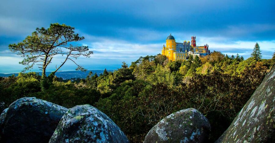 From Sintra: Pena Palace Guided Tour - Walking through Pena Palace gardens and terraces