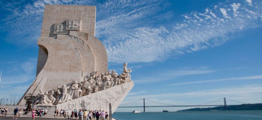 Full city of Lisbon on board of a private car - São Vicente and the National Pantheon reveal Lisbon’s grand side