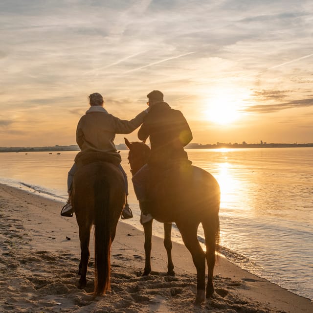 Horseback Riding On The Beach At Sunset - The 90-minute route from Pátio do Tejo