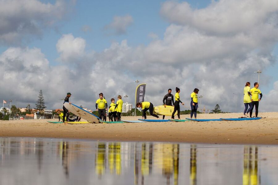 Lisbon: 1.5-Hour Surf Lesson - Your first attempts in the water