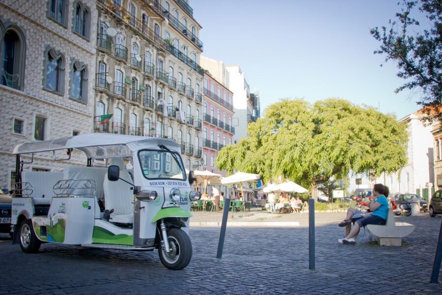 Lisbon: 2-Hour Belém and the Golden Era Tour by Eco-Tuk - Commerce Square opens onto the river