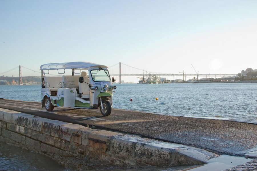 Lisbon: 2-Hour Belém and the Golden Era Tour by Eco-Tuk - The 25 de Abril Bridge gives you the tour’s best big view