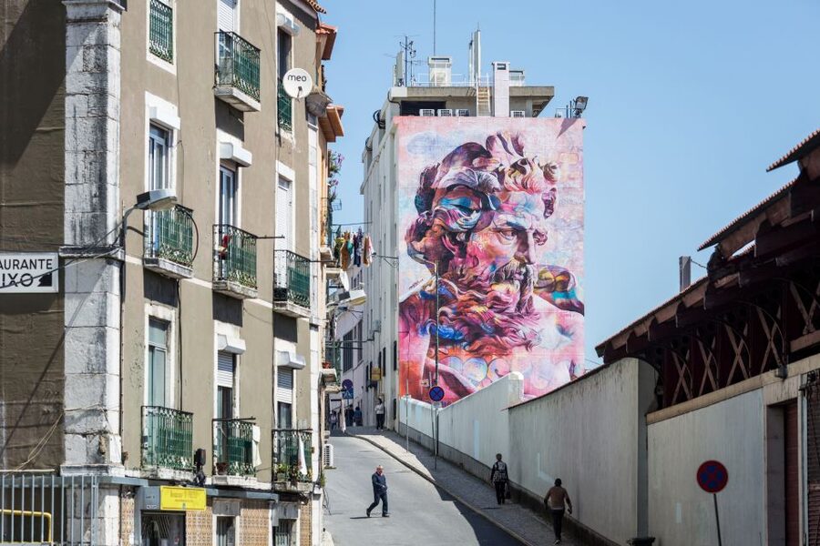 Lisbon: 3-Hour Street Art Tuk Tuk Tour - Graça and Bairro Alto add local contrast