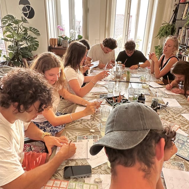 Lisbon: Azulejos' Design Create Your Own Tile Workshop - The Formettes method takes the fear out of drawing