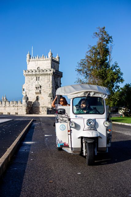 Lisbon: Belém Tuk Tuk Tour with Pastel de Nata Tasting - Belém Tower beside the Tagus