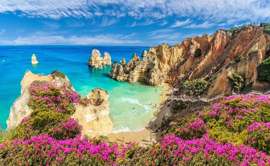 Lisbon: Benagil, Boneca Cave, Portimao & Lagos Private Tour - Carvoeiro’s Cliffs and Coastal Views