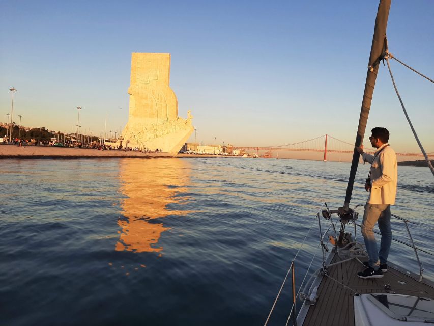 Lisbon: City Skyline Sailboat Cruise with Drink and Snacks - Belém Tower and the Discoveries waterfront