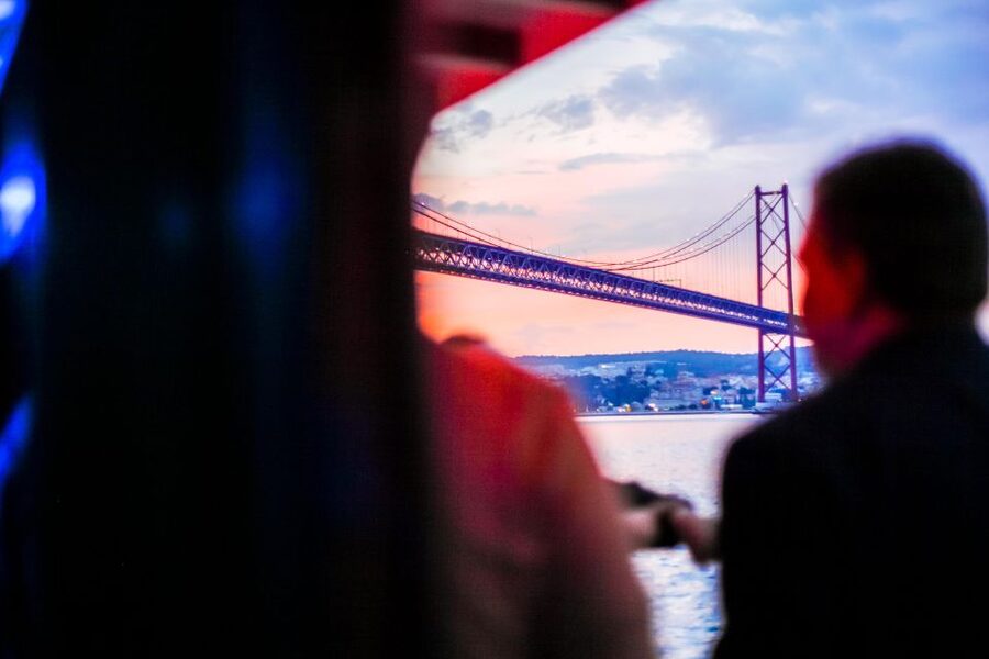Lisbon: Disco Night Cruise with DJ and Open Bar - Commerce Square and the first look at Lisbon from the Tagus