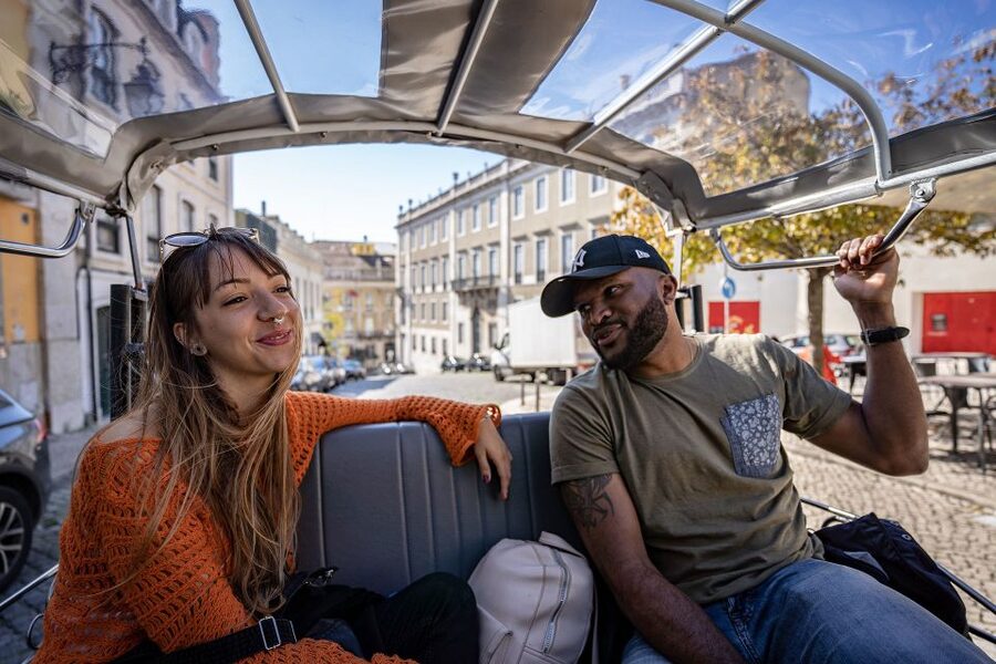Lisbon: Guided Tuk-Tuk Tour Along the Historic Tram Line 28 - Starting at Hard Rock Cafe and entering Chiado