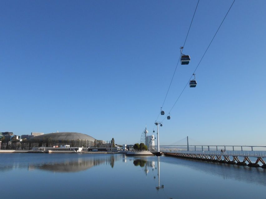 Lisbon: Nations Park Gondola Lift One-Way Cable Car - What you see during the 1,230-meter crossing