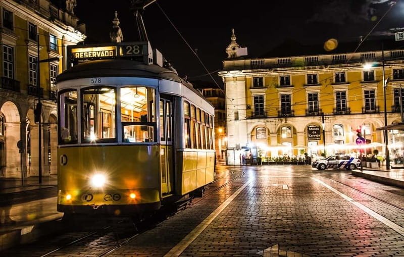 Lisbon: Private Night Tour with Fado Dinner Show - Lisbon at night, with Fado at the center
