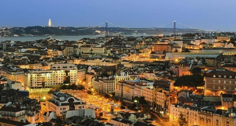 Lisbon: Private Night Tour with Fado Dinner Show - Illuminated Baixa and Lisbon’s central sights
