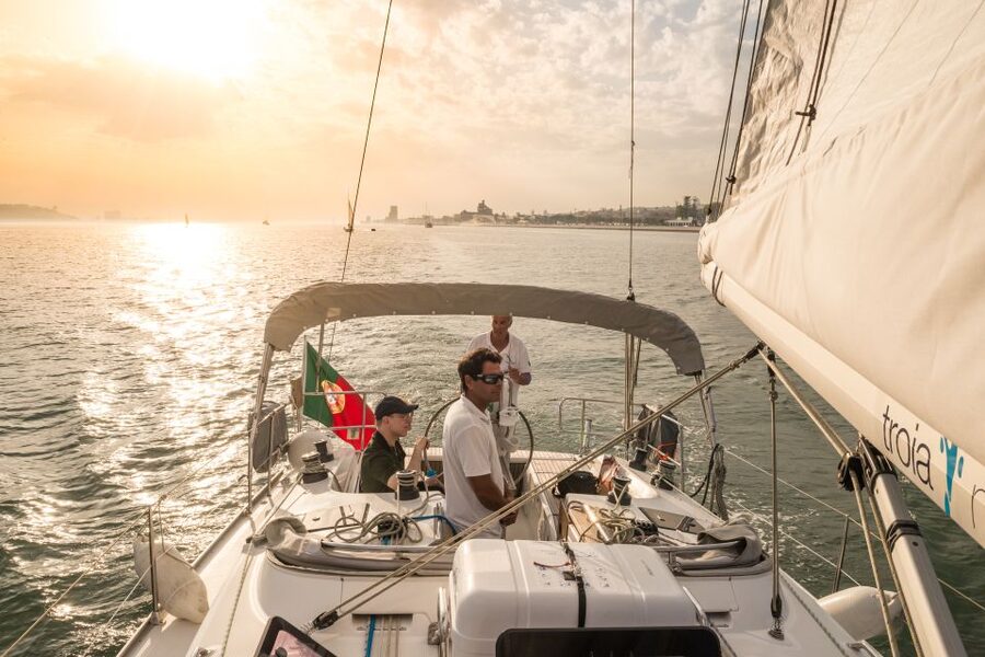 Lisbon: Private Sunset Cruise on the Tagus River with Drink - The historic waterfront from the water
