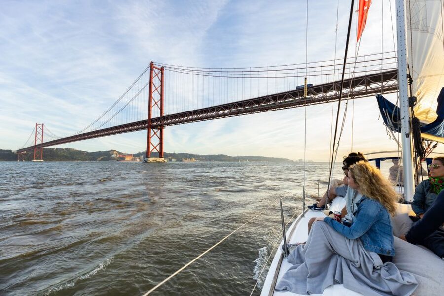 Lisbon: Sailing Tour on the Tagus River - A small sailing boat or a compact catamaran