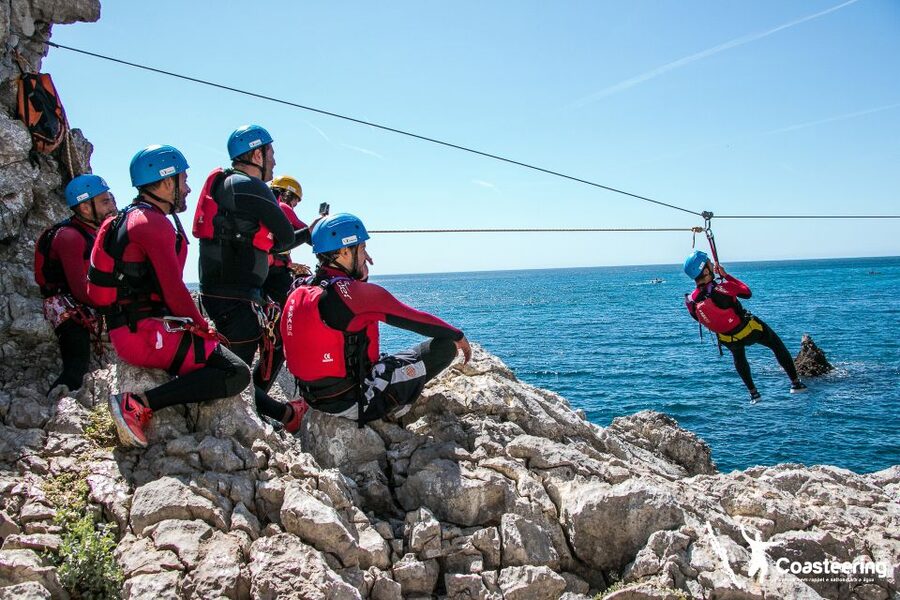 Lisbon: Sesimbra/Arrábida Natural Park Coasteering Adventure - Key points at a glance