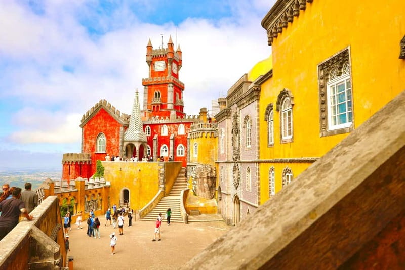 Lisbon: Sintra, Pena, Cascais & Cabo Day Tour with Tickets - Pena Palace: the main event in Sintra