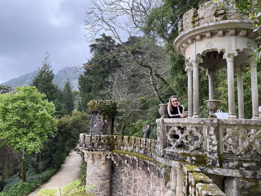 Lisbon: Sintra Tour with Pena Palace and Quinta da Regaleira - Estoril from the van window