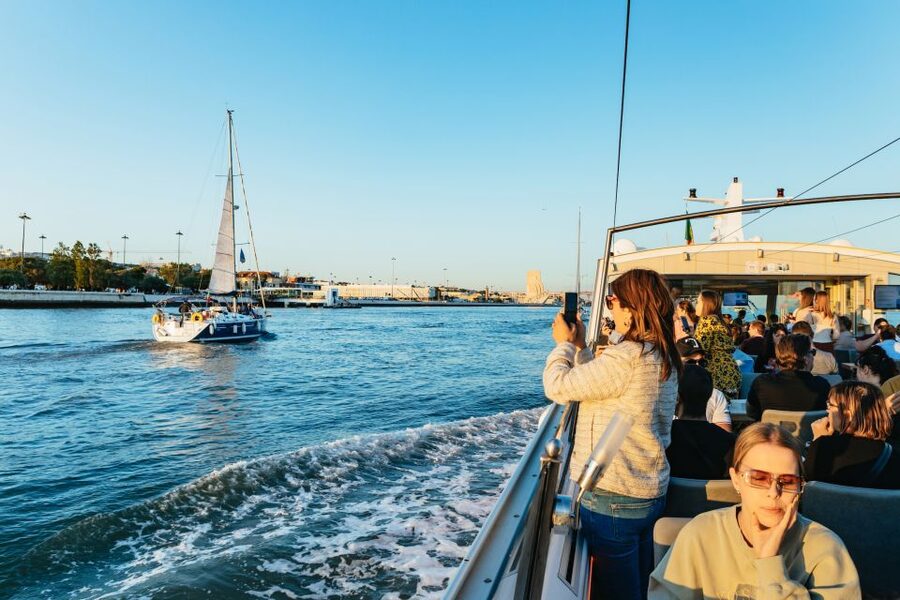 Lisbon: Sunset Cruise with Welcome Drink and Snacks - MAAT and the changing waterfront