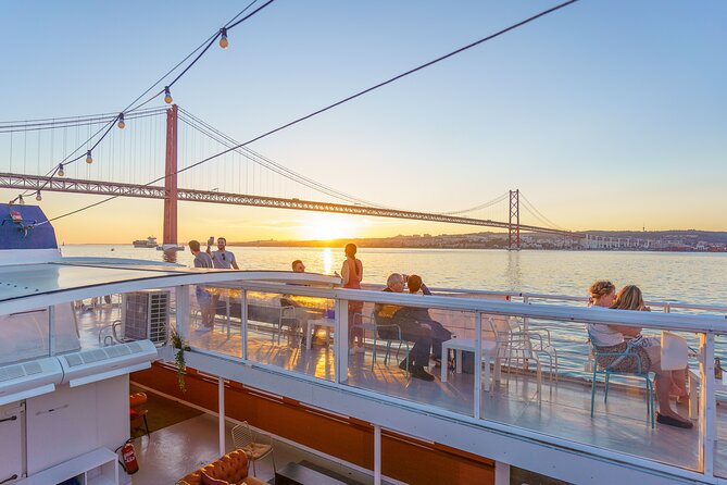 Lisbon Sunset Cruise with Wine and Snacks - Belém Tower from the Tagus