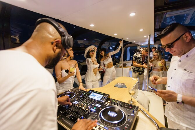 Lisbon – Sunset DJ & Porto Tonic Premium Boat Experience - The 25 de Abril Bridge from below