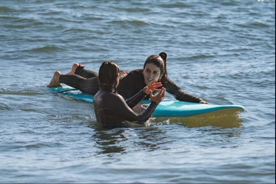 Lisbon Surf Guide - Surf class & Pick Up - Meeting the van near Titanic Sur Mer