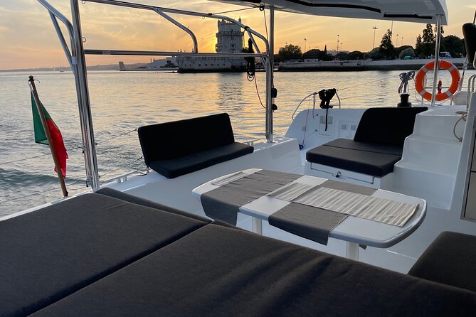 LUXURY Catamaran Sunset and Wine cruise - Portuguese wine and the tone onboard