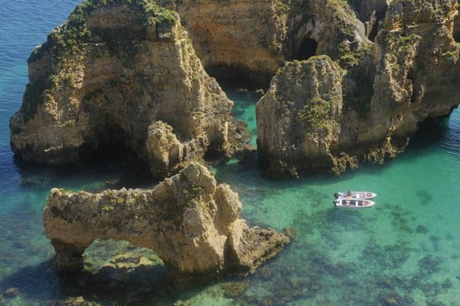 Private Algarve: Benagil Caves, Lagos Cliffs & Hidden Beaches - Algar Seco starts the coastal show