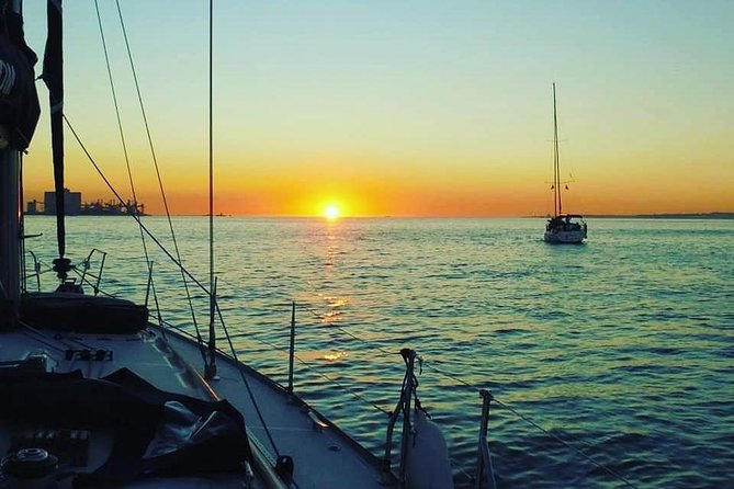 Sunset Sailing Tour On The Tagus River - Passing under the 25th of April Bridge